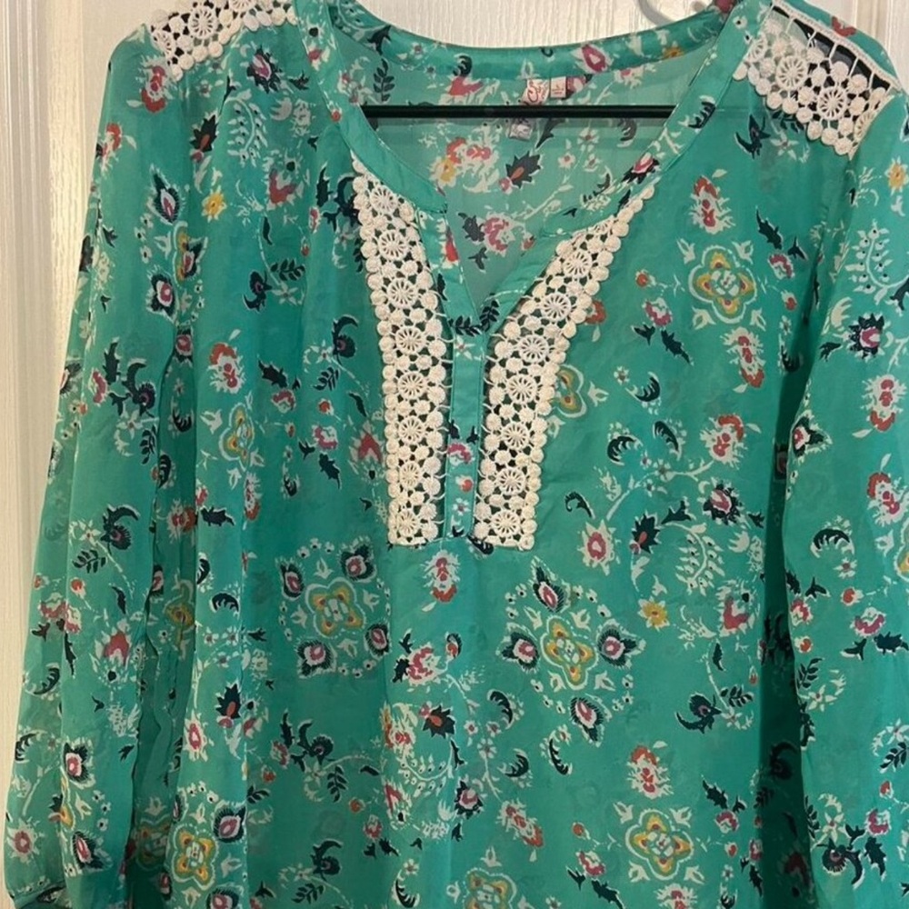 Red Camel Boho Tunic Top